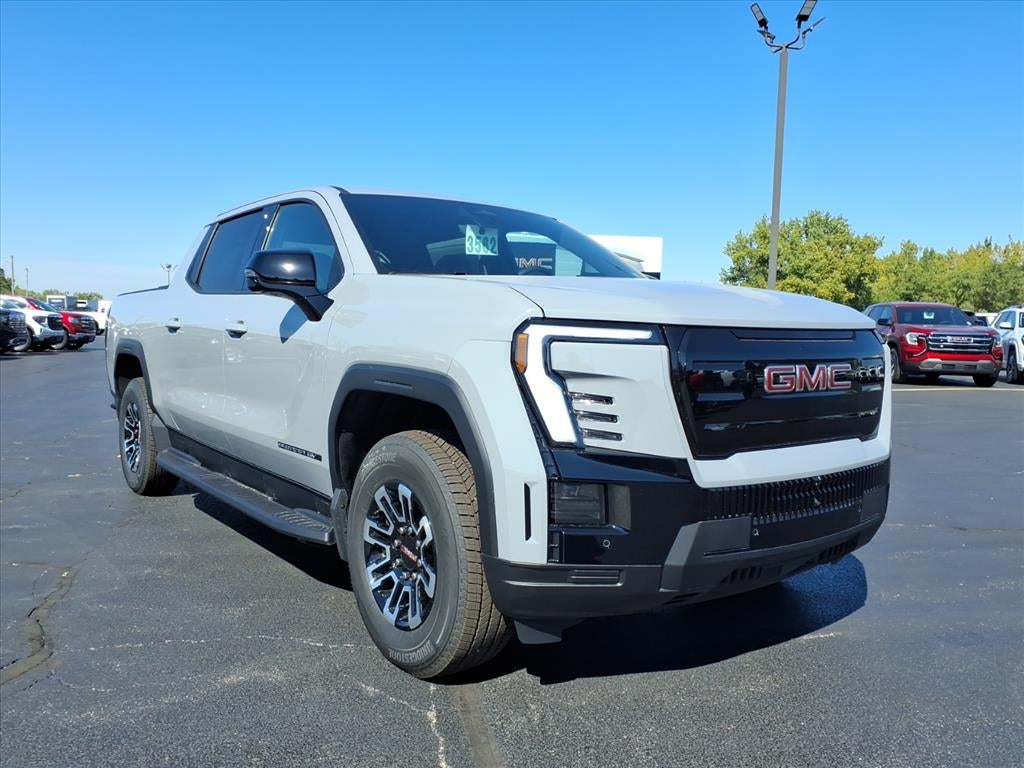2026 GMC Sierra EV Elevation Extended Range in Thunderstorm Gray — front three-quarter view