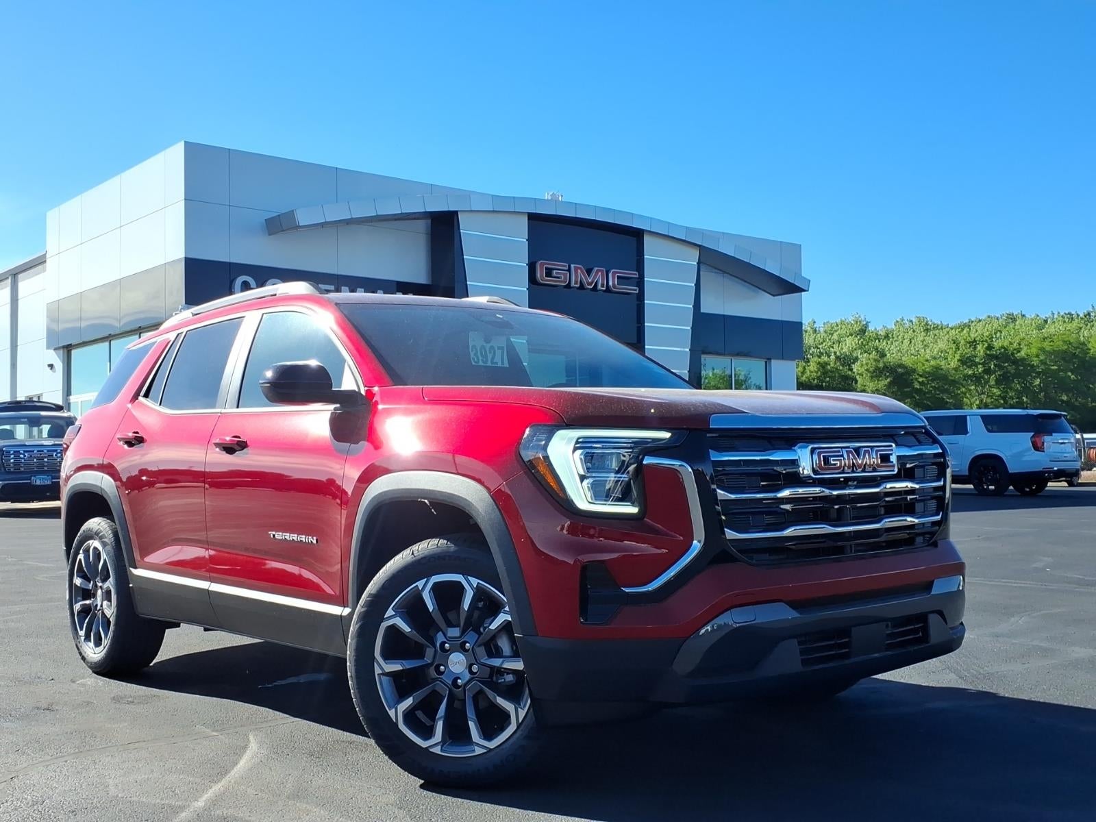 2026 GMC Terrain Elevation in Volcanic Red Tintcoat — front three-quarter view