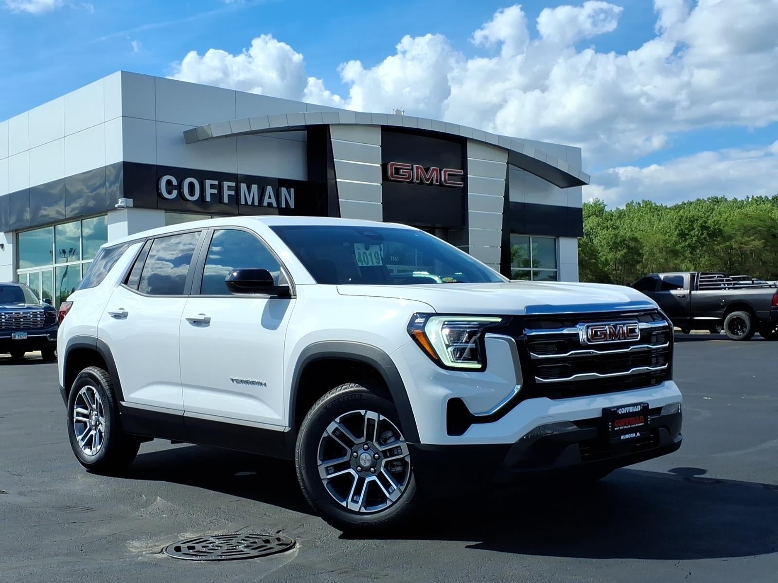 2026 GMC Terrain Elevation in Summit White — front three-quarter view